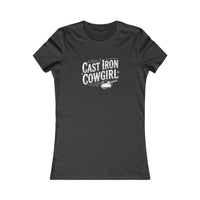 Cast Iron Cowgirl Women's Tee — Rustic Western Graphic Shirt