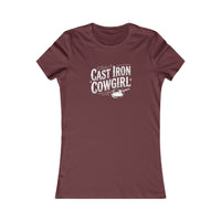 Cast Iron Cowgirl Women's Tee — Rustic Western Graphic Shirt