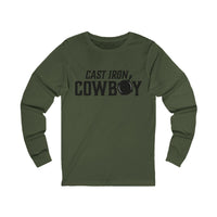 Cast Iron Cowboy Logo Long Sleeved Tee