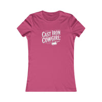 Cast Iron Cowgirl Women's Tee — Rustic Western Graphic Shirt