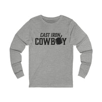 Cast Iron Cowboy Logo Long Sleeved Tee