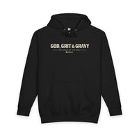 God, Grit, and Gravy Hoodie - Cowboy Kent Rollins