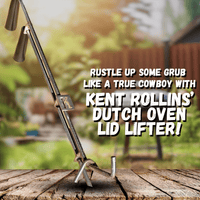Kent Rollins' Dutch oven lid lifter.