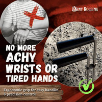 Ergonomic grip: No more achy wrists.