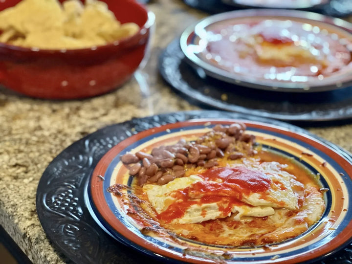 A plate of food on top of a table.