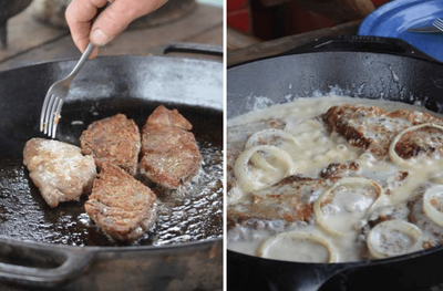 Wagon Wheel Steaks - Episode 1 of Cast Iron Cowboy