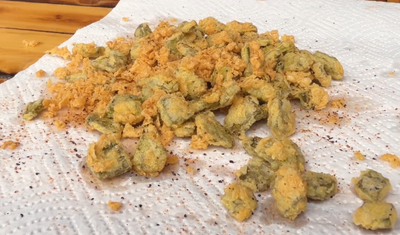 Deep fried Nopales