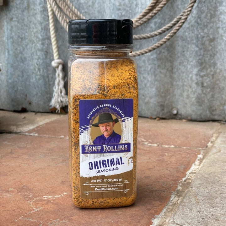 Kent Rollins original cowboy seasoning jar.