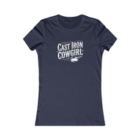 Cast Iron Cowgirl Women's Tee — Rustic Western Graphic Shirt