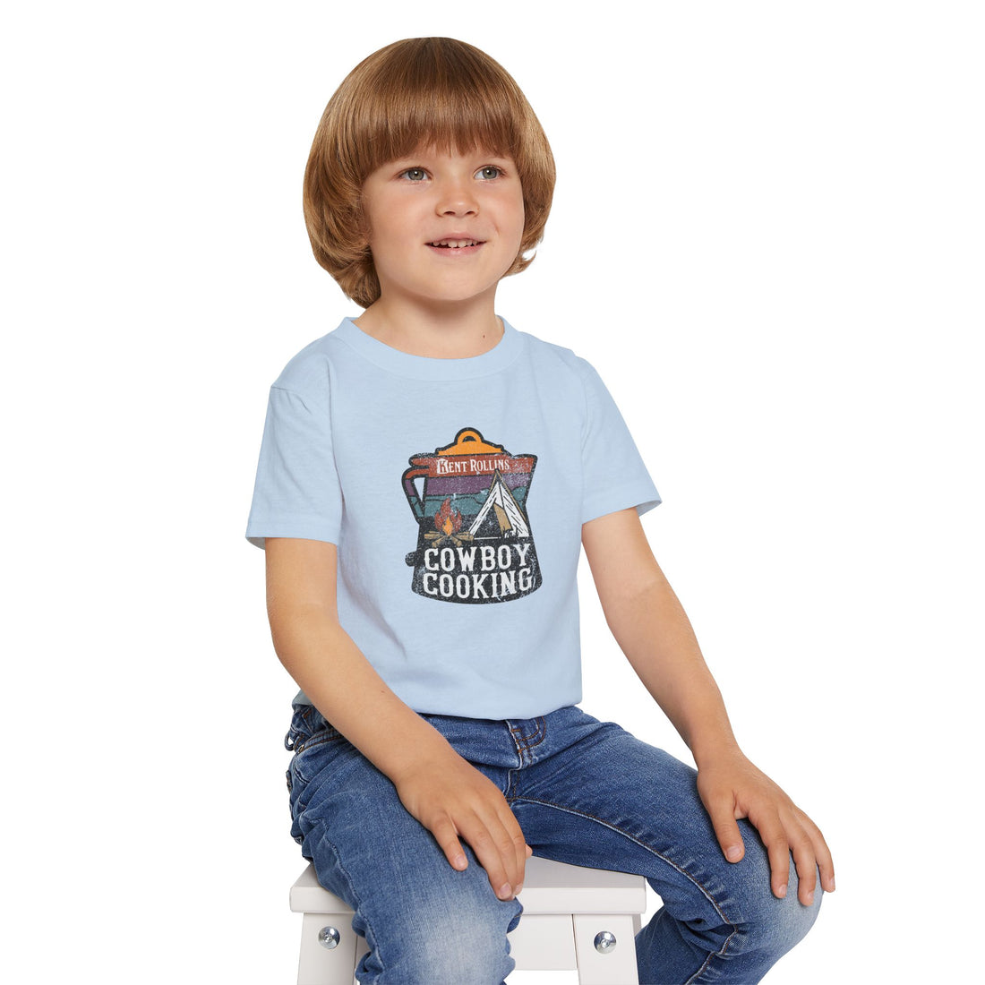 Cute Cowboy Cooking Toddler T-shirt