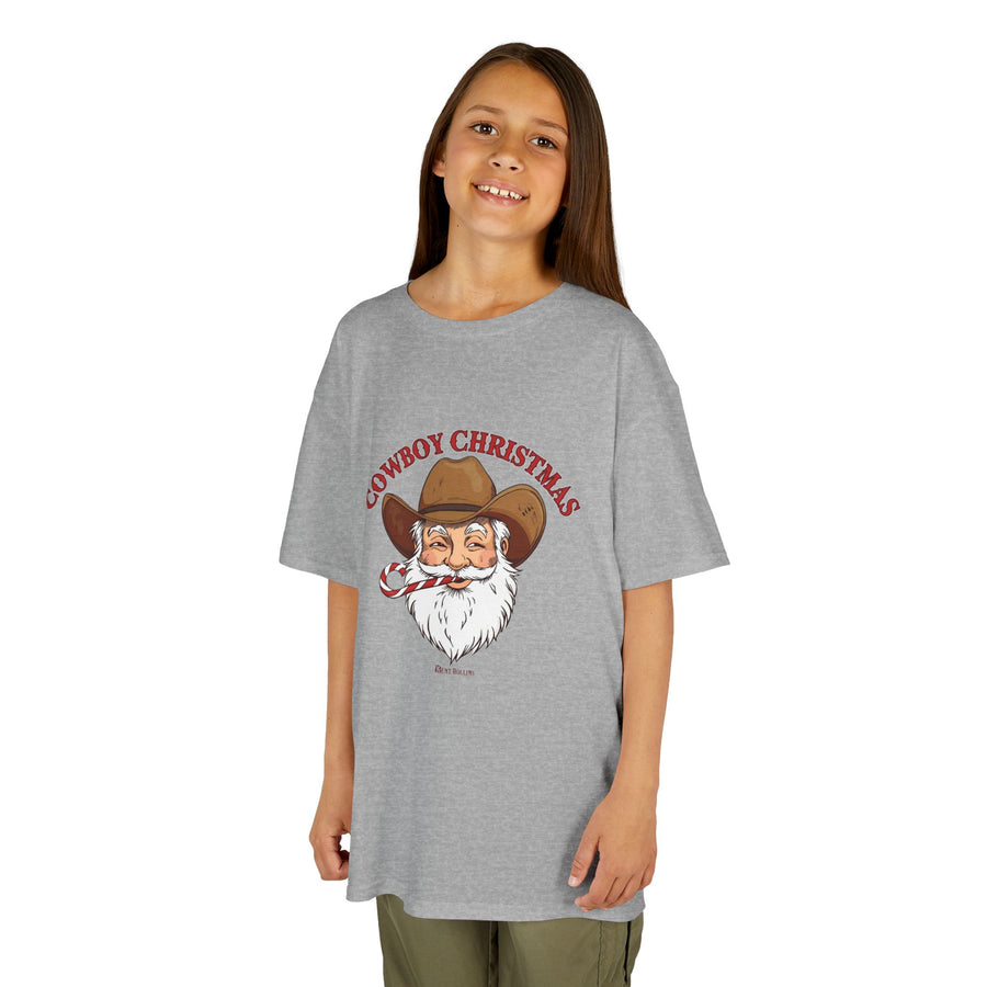 Cowboy Christmas' Santa - Youth Tee; Kids Sizes