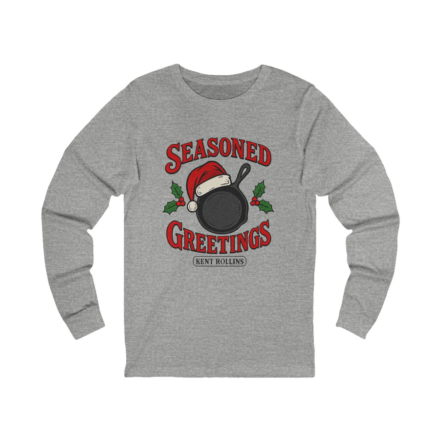 Seasoned Greetings Christmas Adult Long Sleeve Tee