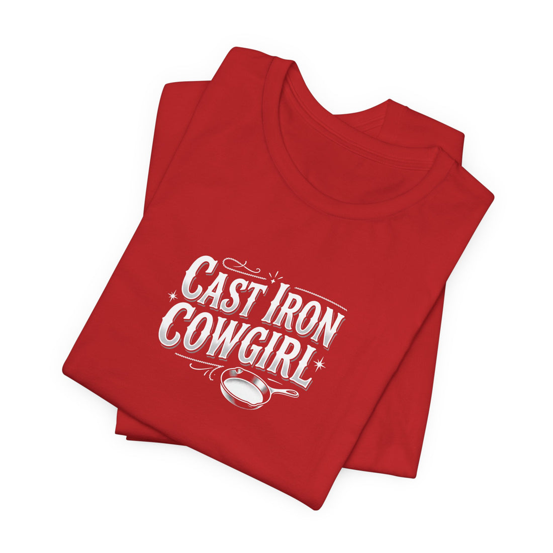Cast Iron Cowgirl T-Shirt — Adult Unisex Classic Fit
