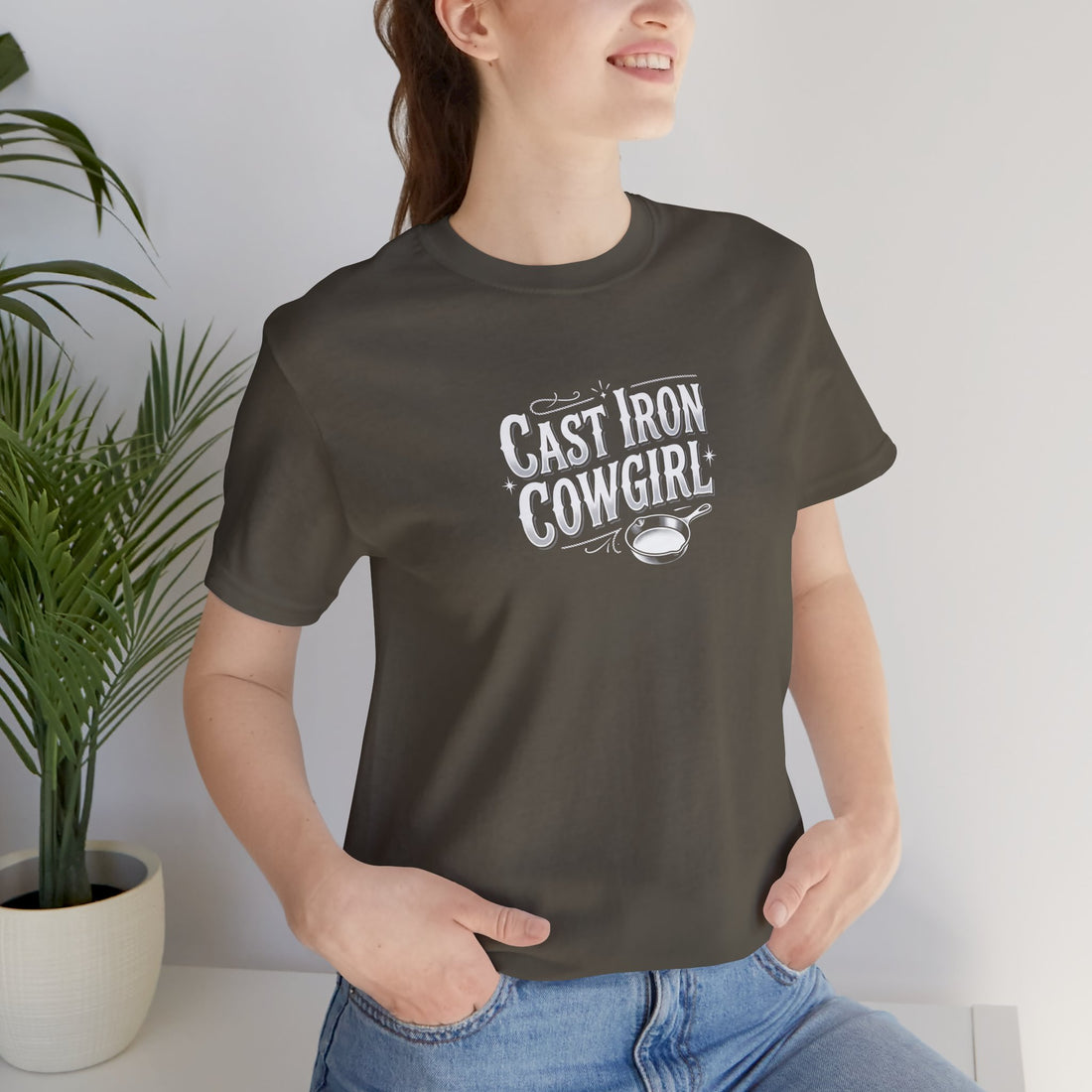 Cast Iron Cowgirl T-Shirt — Adult Unisex Classic Fit