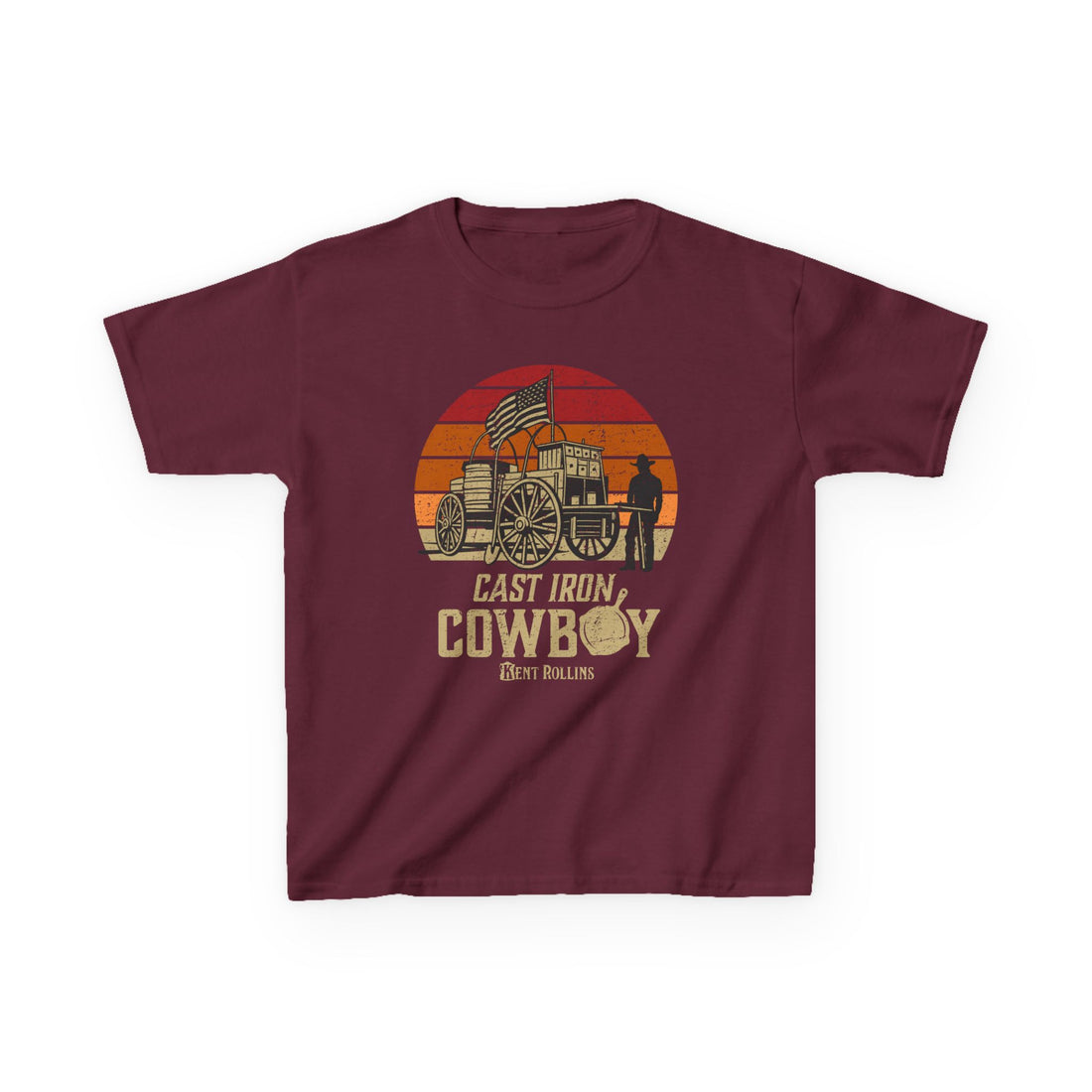 Cast Iron Cowboy Kids Heavy Cotton Tee