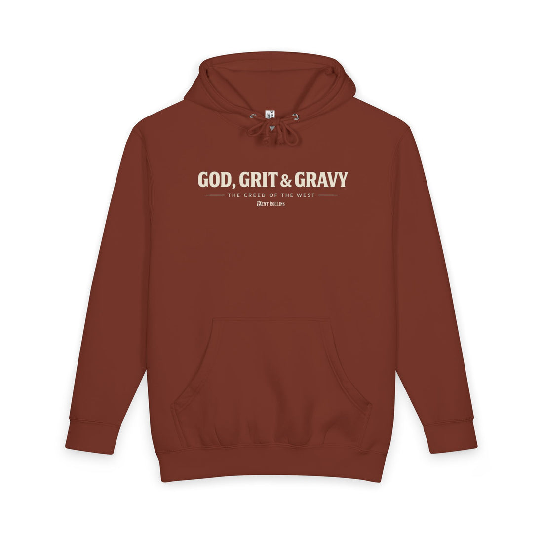 God, Grit, and Gravy Hoodie - Cowboy Kent Rollins