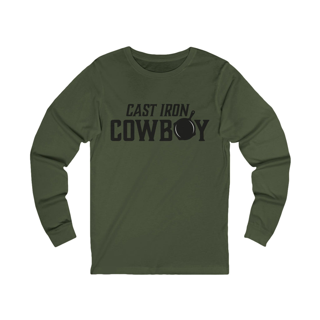 Cast Iron Cowboy Logo Long Sleeved Tee