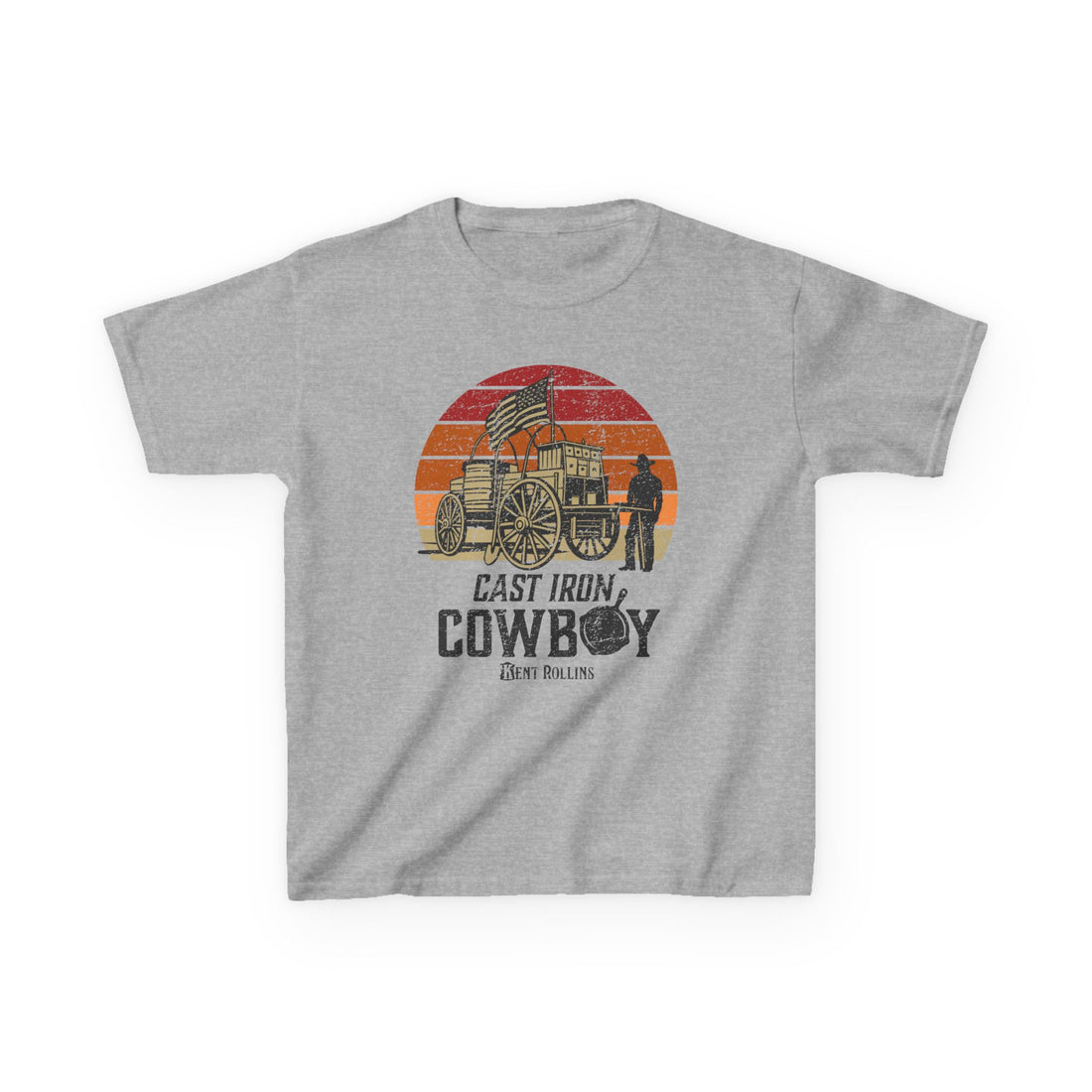 Cast Iron Cowboy Kids Heavy Cotton Tee