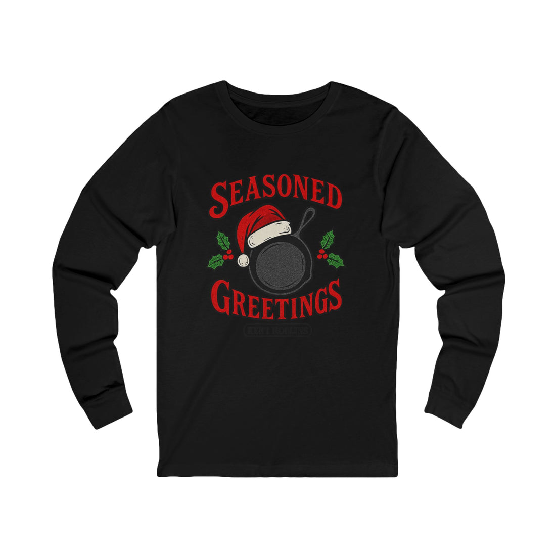 Seasoned Greetings Christmas Adult Long Sleeve Tee
