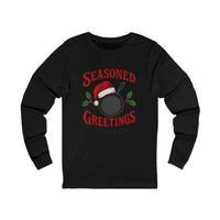 Seasoned Greetings Christmas Adult Long Sleeve Tee