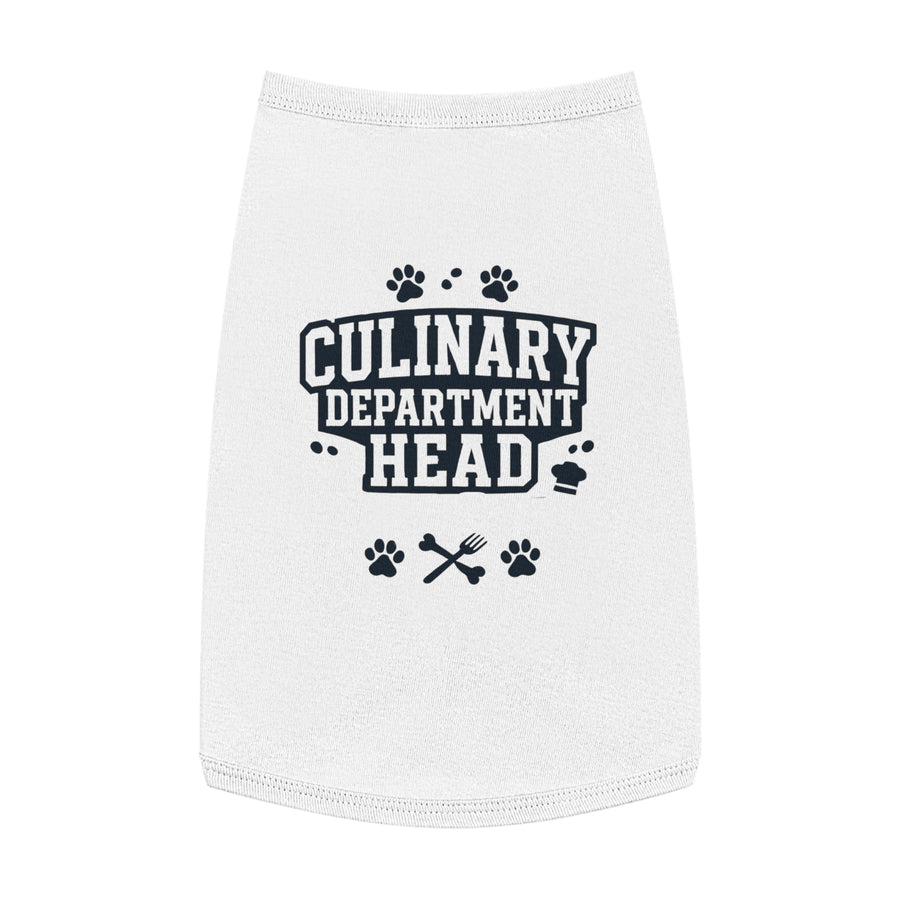 Culinary Department Head Pet Tank Top
