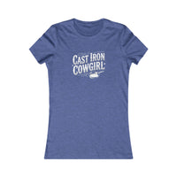 Cast Iron Cowgirl Women's Tee — Rustic Western Graphic Shirt