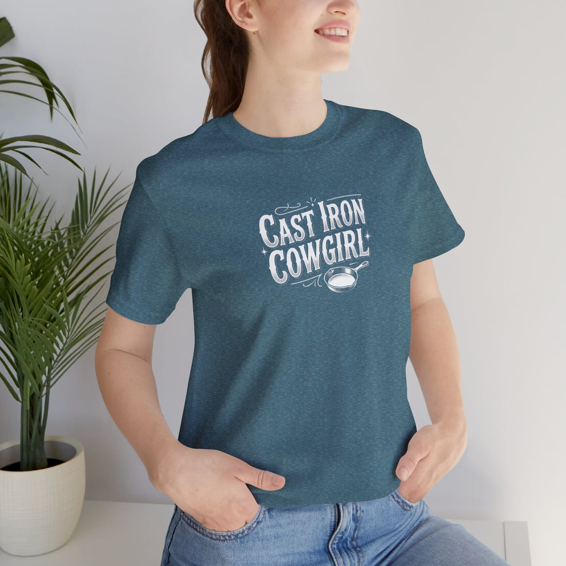 Cast Iron Cowgirl T-Shirt — Adult Unisex Classic Fit