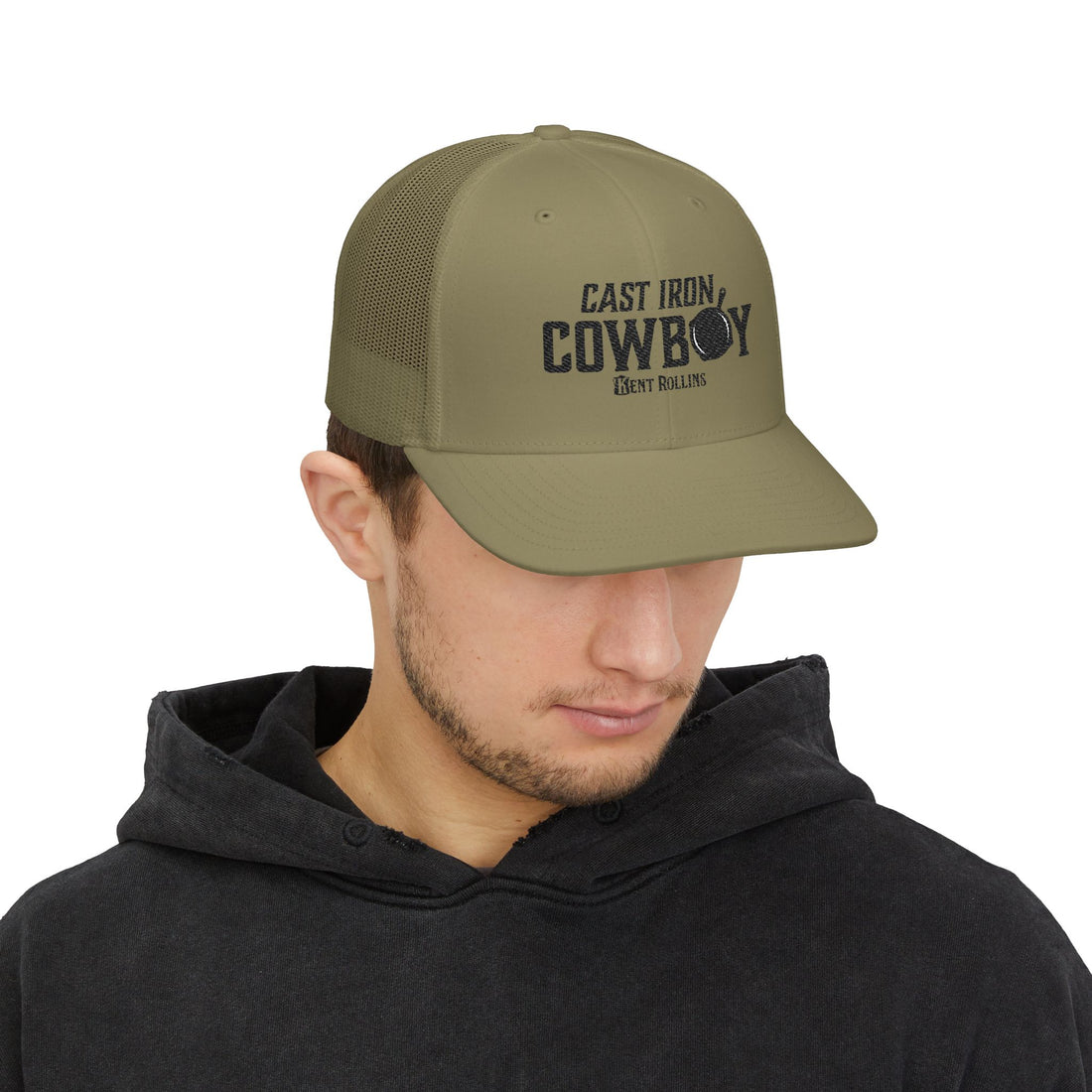 Cast Iron Cowboy Embroidered Trucker Cap