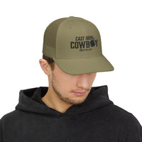 Cast Iron Cowboy Embroidered Trucker Cap