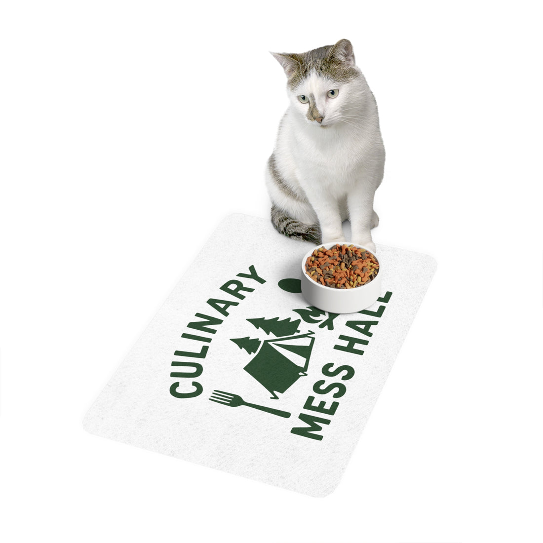 Culinary Mess Hall Pet Food Mat - 12x18 Anti-Slip Mat