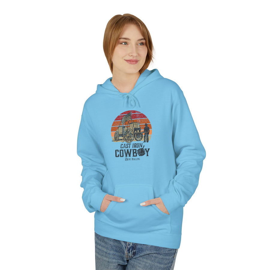 Cast Iron Cowboy - Kent Rollins' Adult Unisex Hoodie w/Front Pockets
