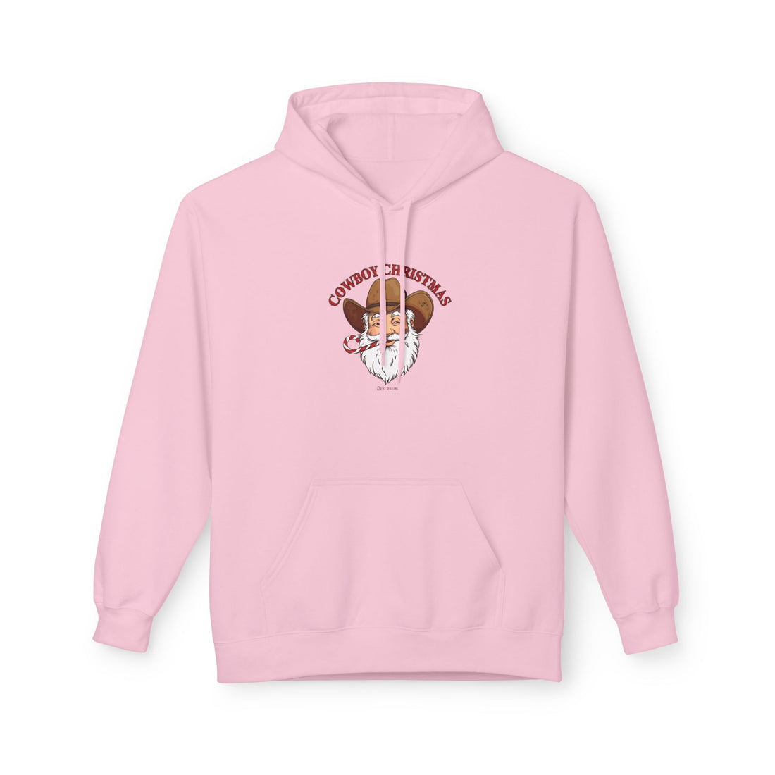 Cowboy Christmas Hoodie – Adult Fleece Sweatshirt