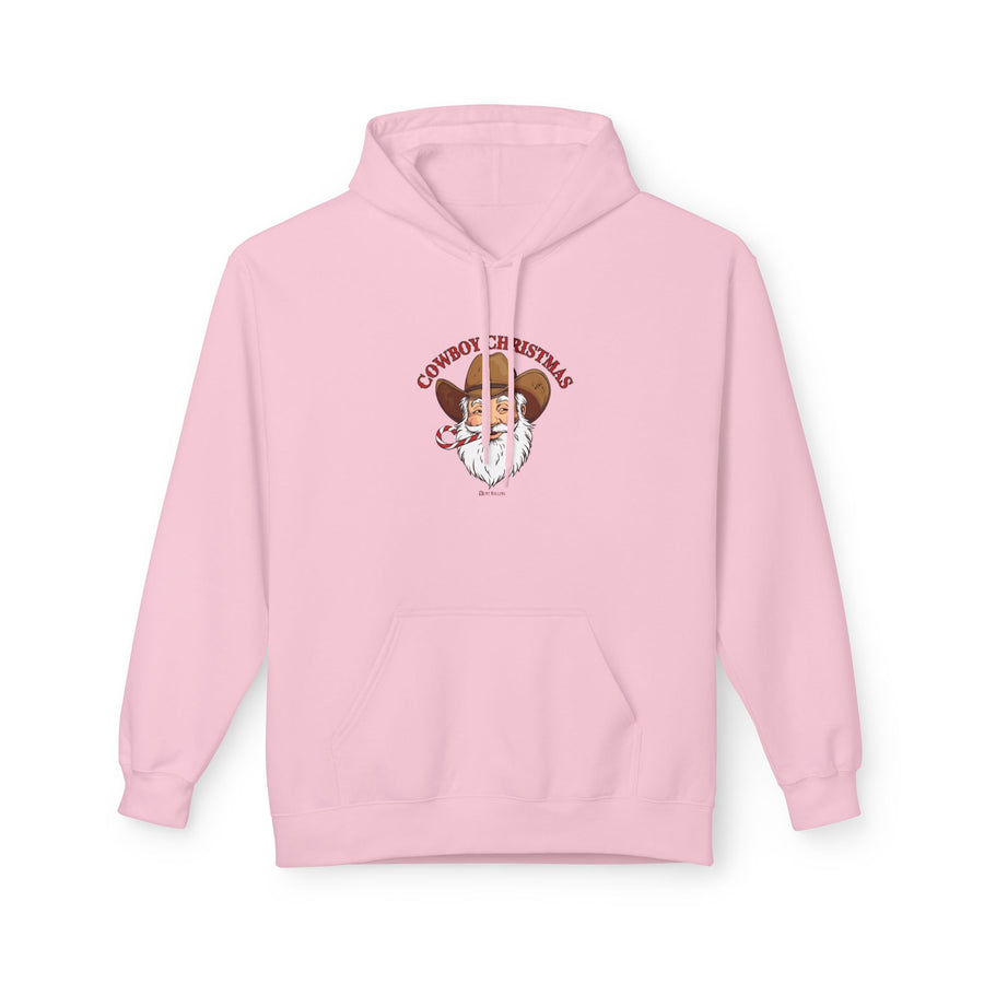 Cowboy Christmas Hoodie – Adult Fleece Sweatshirt