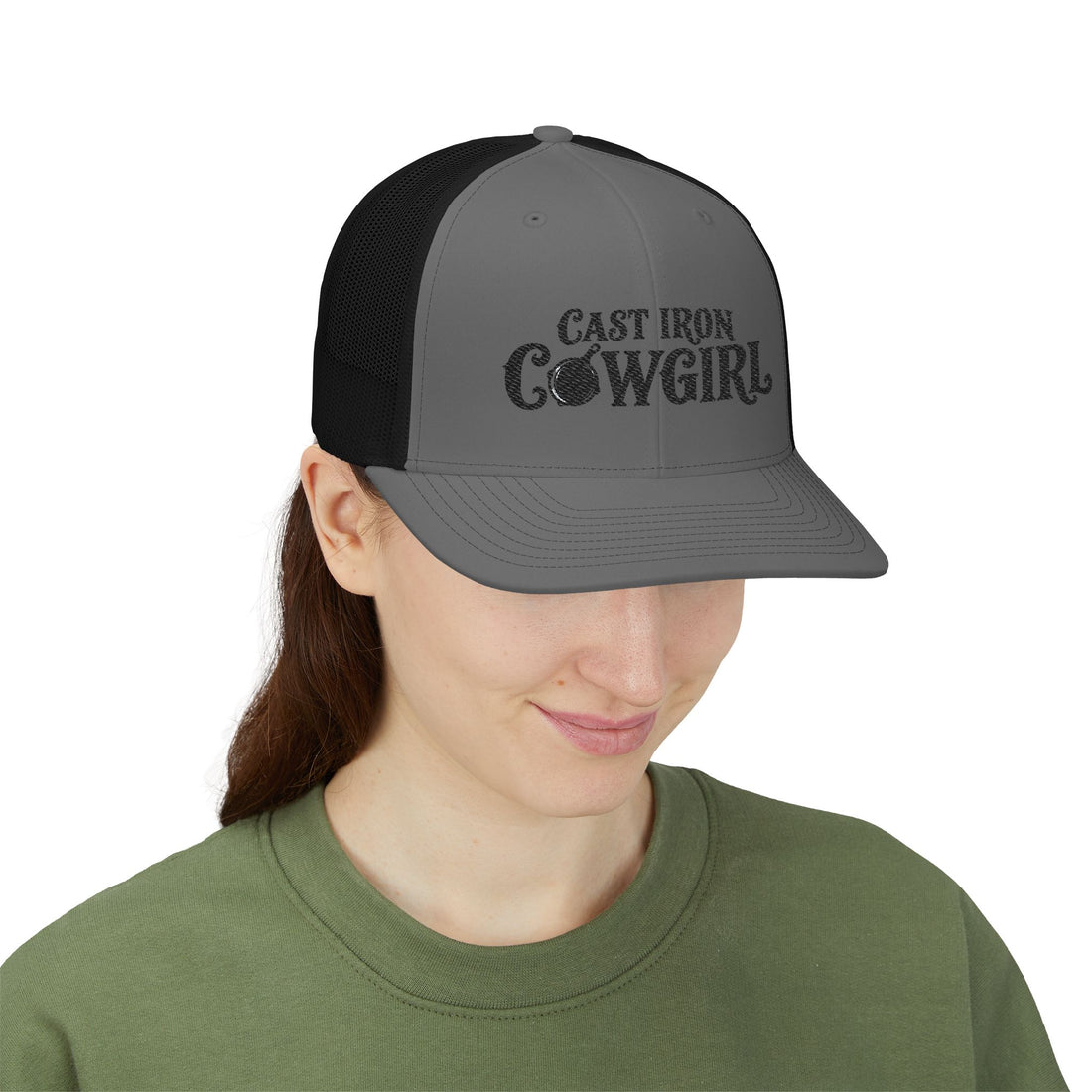 Cast Iron Cowgirl Snapback Trucker Cap