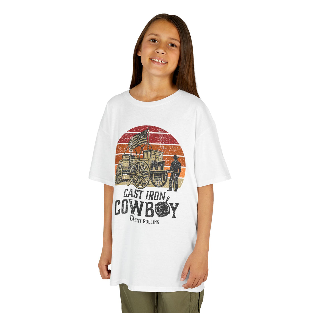 Cast Iron Cowboy Kids Heavy Cotton Tee