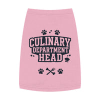 Culinary Department Head Pet Tank Top