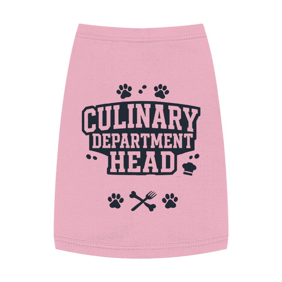 Culinary Department Head Pet Tank Top
