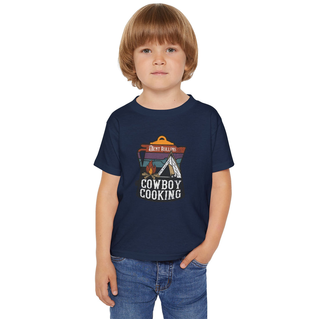 Cute Cowboy Cooking Toddler T-shirt