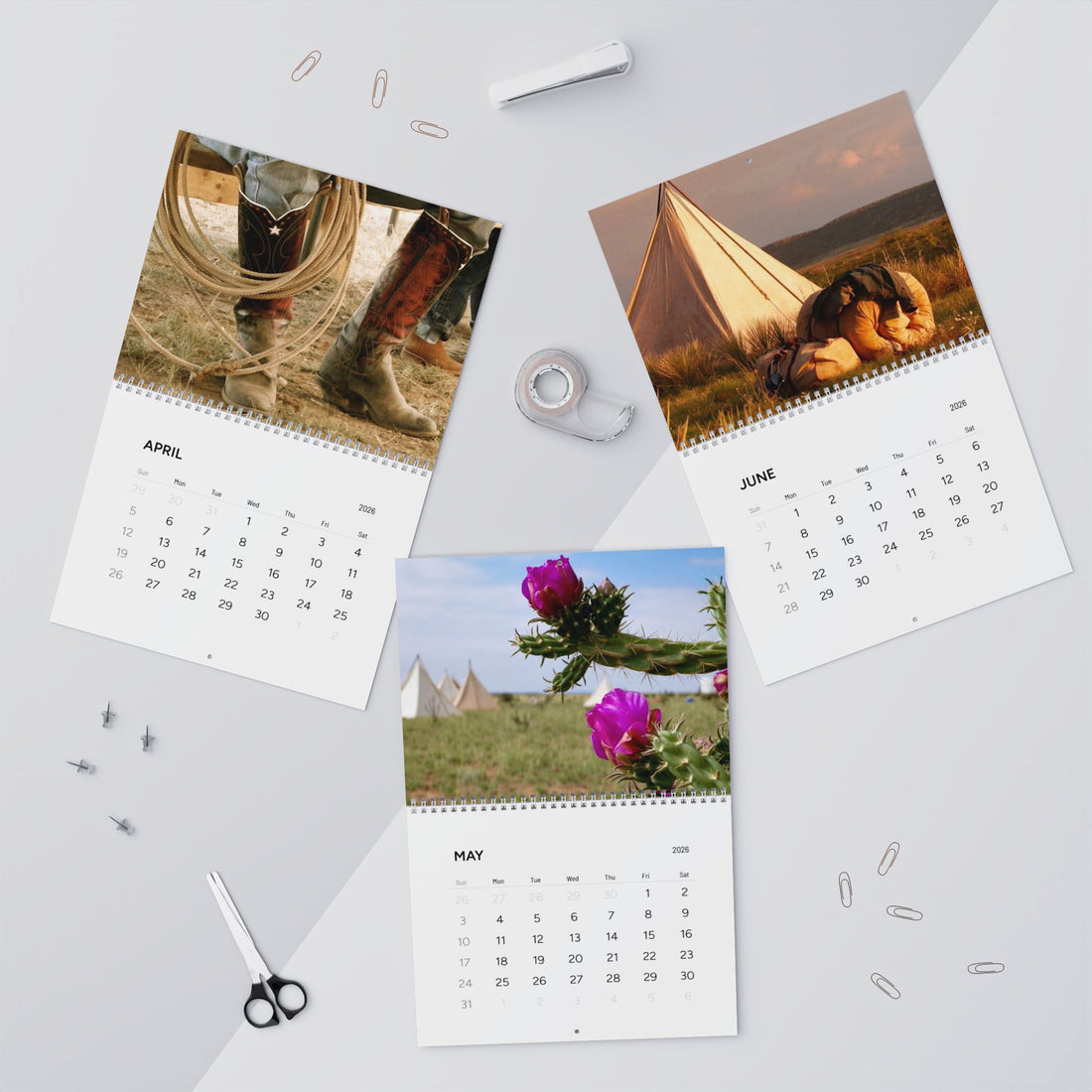 Kent Rollins Cowboy Cooking Calendar 2026 - Original Photographs by Shannon Rollins