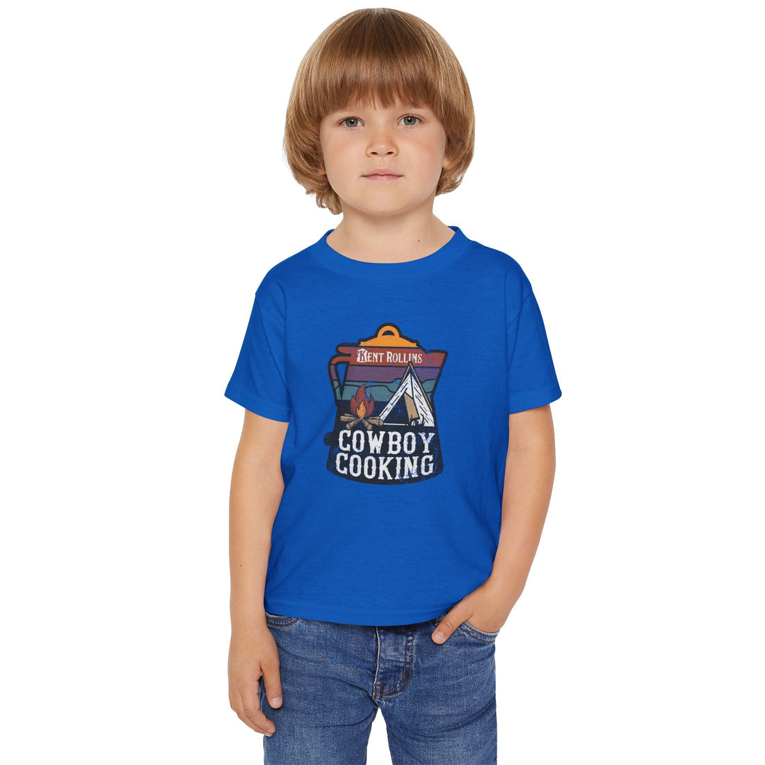 Cute Cowboy Cooking Toddler T-shirt
