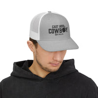 Cast Iron Cowboy Embroidered Trucker Cap
