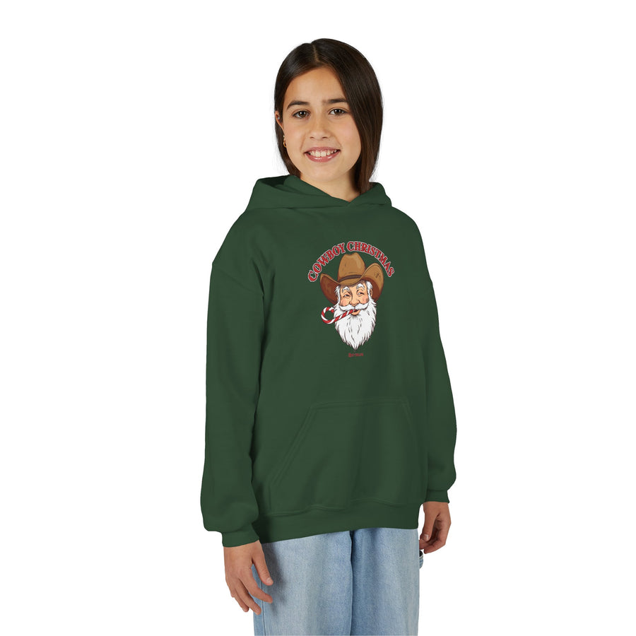 Cowboy Christmas Youth Hoodie –  Kids Sizes