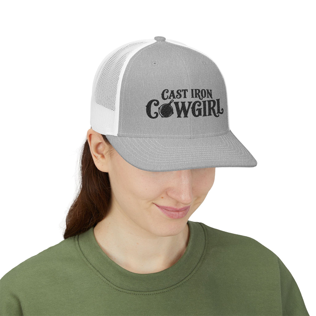 Cast Iron Cowgirl Snapback Trucker Cap