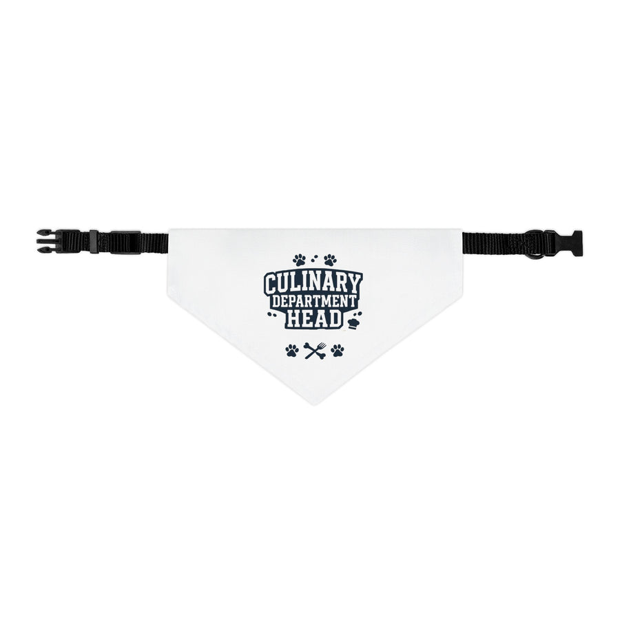 Culinary Department Head Pet Bandana Collar