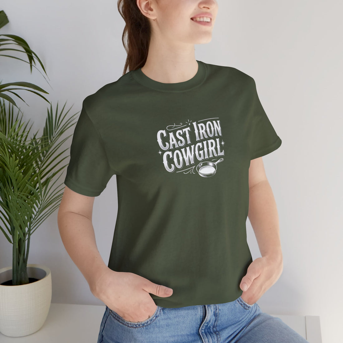 Cast Iron Cowgirl T-Shirt — Adult Unisex Classic Fit