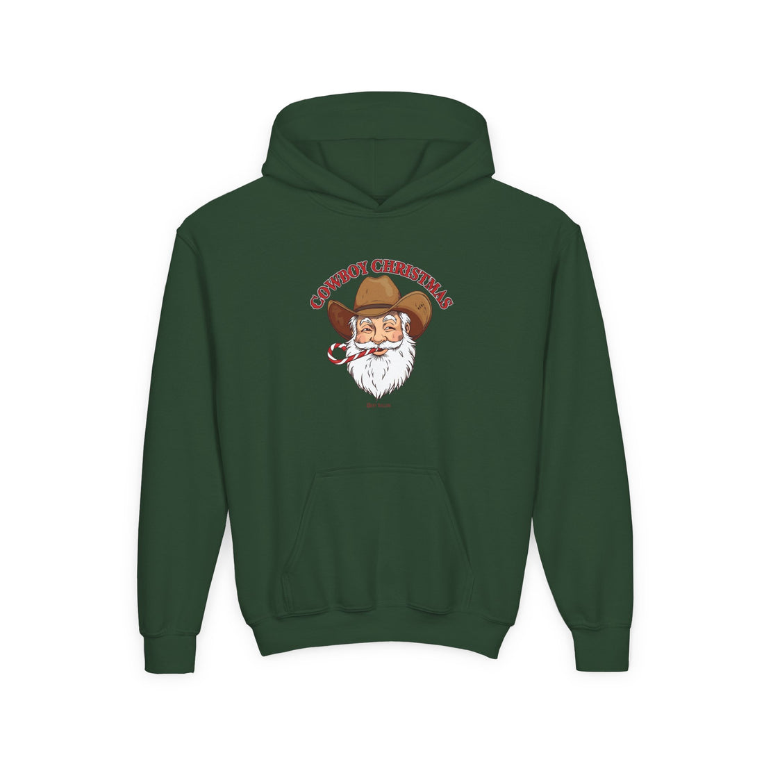 Cowboy Christmas Youth Hoodie –  Kids Sizes