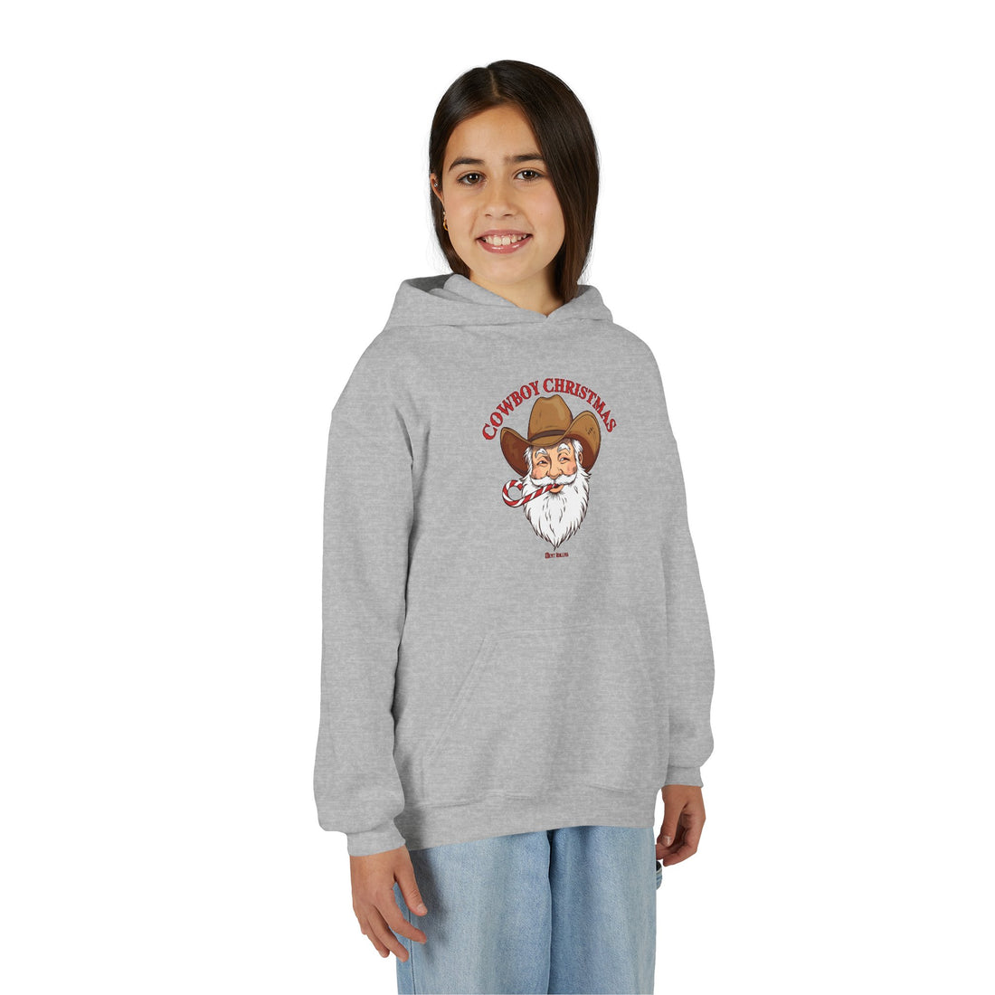 Cowboy Christmas Youth Hoodie –  Kids Sizes