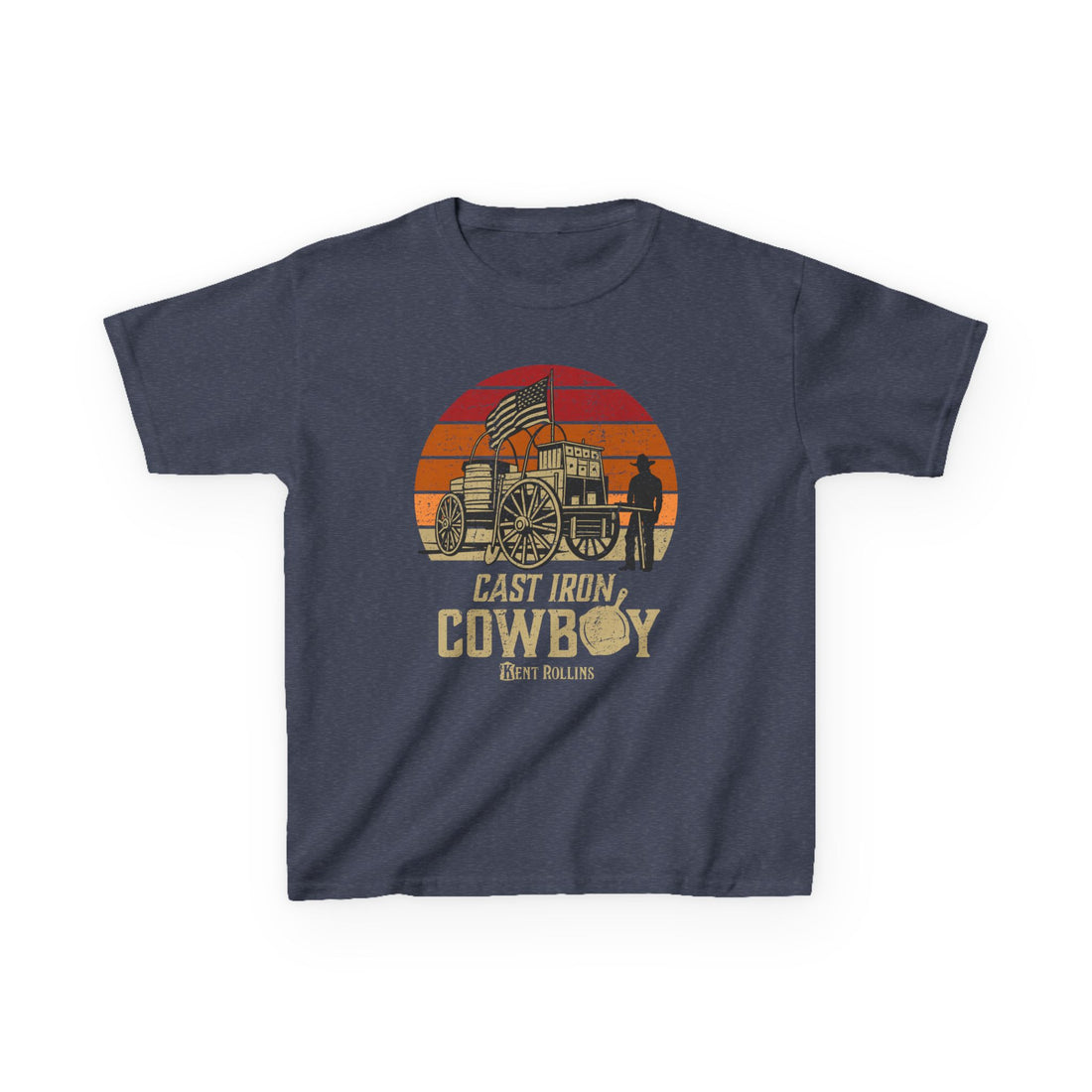 Cast Iron Cowboy Kids Heavy Cotton Tee