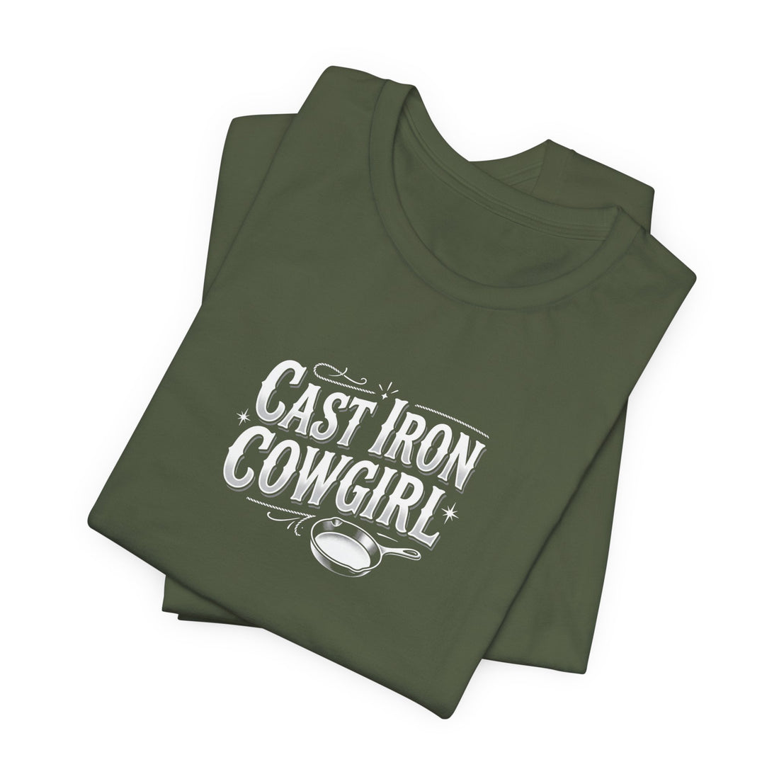 Cast Iron Cowgirl T-Shirt — Adult Unisex Classic Fit