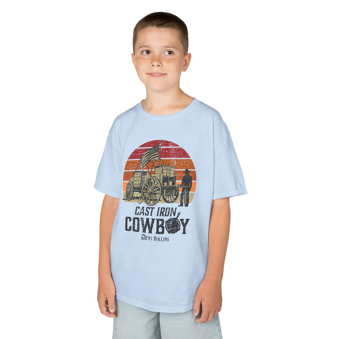 Cast Iron Cowboy Kids Heavy Cotton Tee